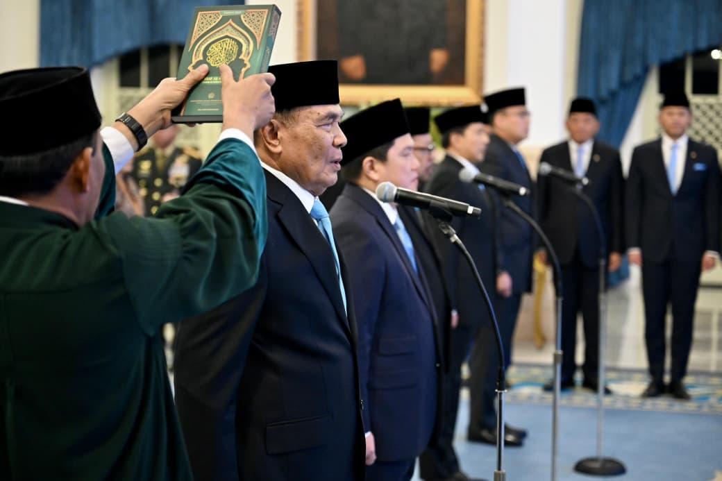 Djamari Chaniago Menko Polkam, Erick Thohir Menpora